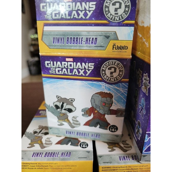 FUNKO POP FULL SET GUARDIANS OF THE GALAXY BOBBLE HEAD 7 FIGURES NEW OPEN BOX - Picture 7 of 14